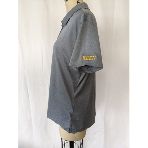 Women's adidas Employee Short Sleeve Polo Shirt KEEN size XL A241 Blue Gray NEW - Picture 2 of 7